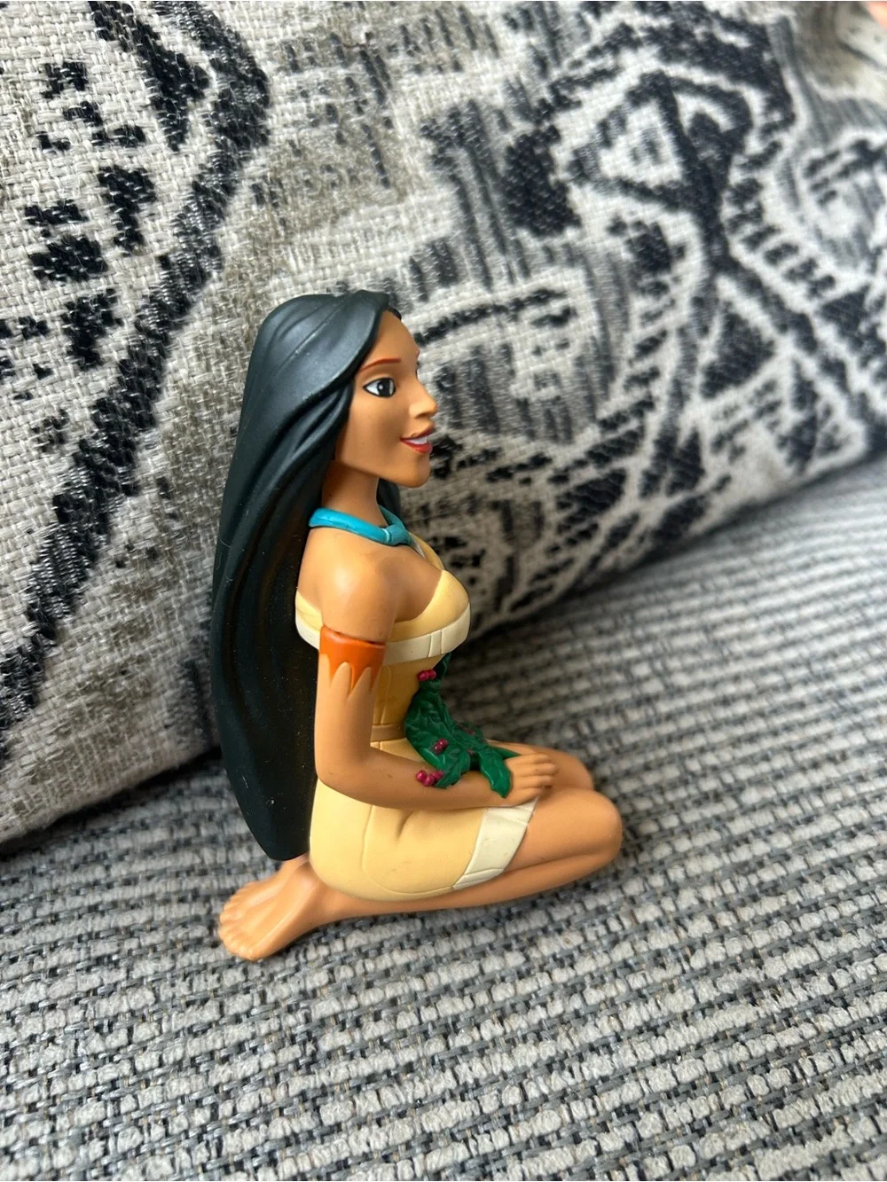 Disney Pocahontas Holiday Ornament in Yellow, Black, Green and Blue